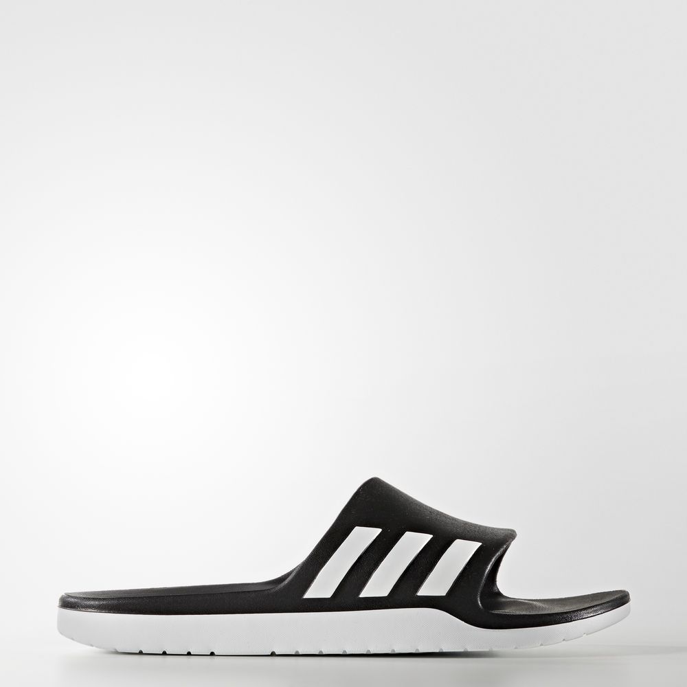 Adidas Aqualette Cloudfoam Slides - παντοφλες ανδρικα - Μαυρα/Ασπρα,Μέγεθος: EU 36 – 54 2/3 (300LQGJ